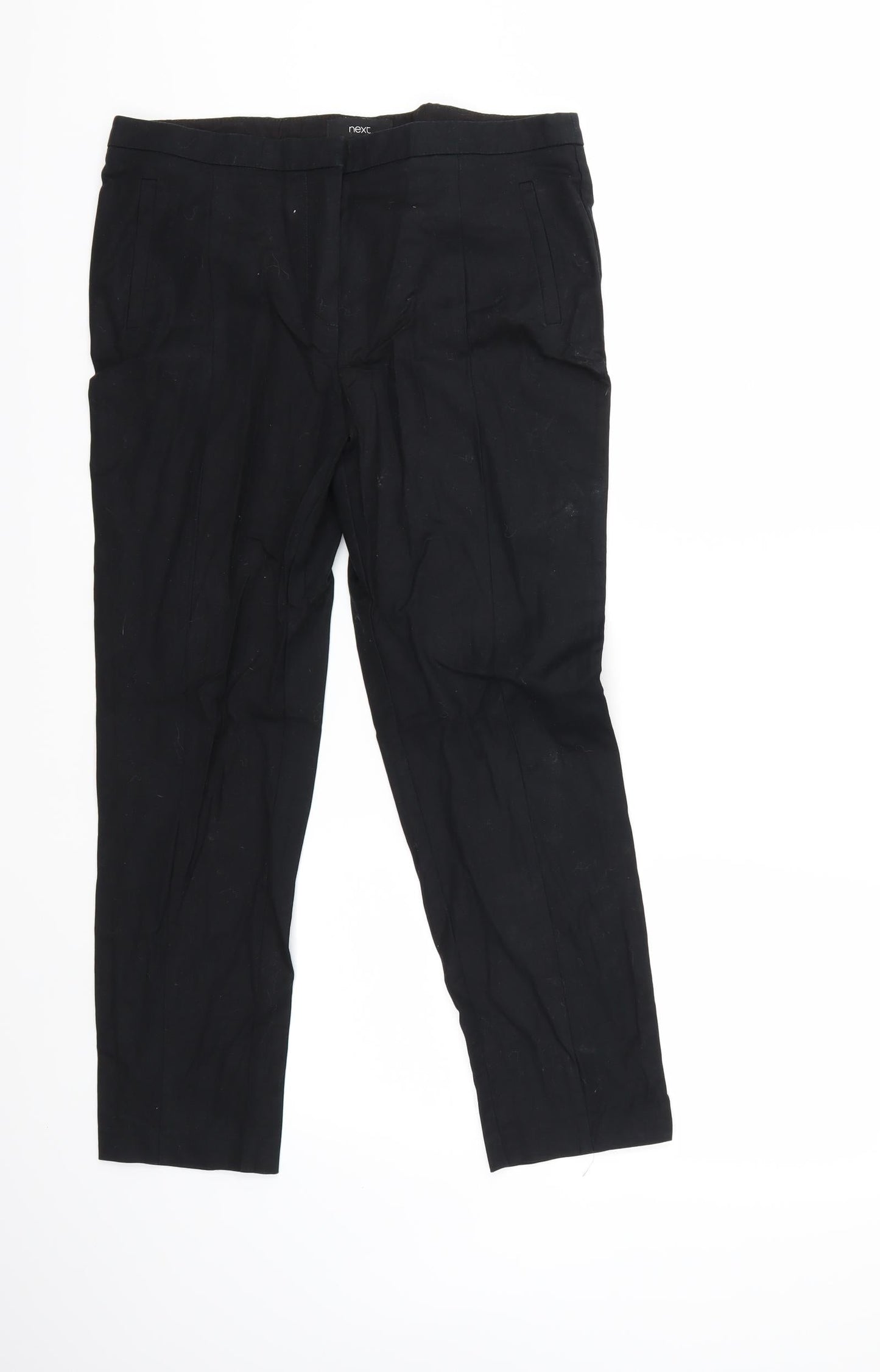 Womens UK Size 12 NEXT Regular Fit  Black Trousers