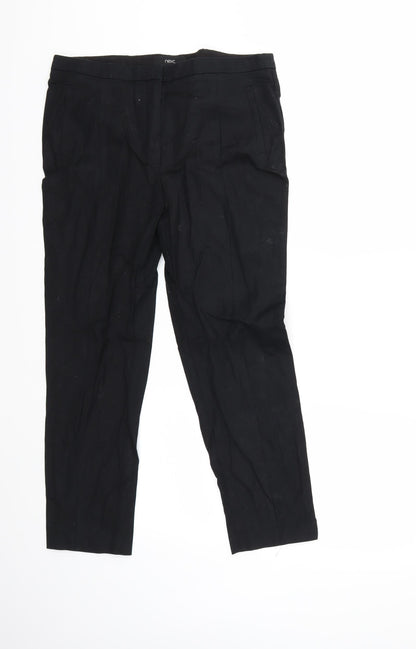Womens UK Size 12 NEXT Regular Fit  Black Trousers