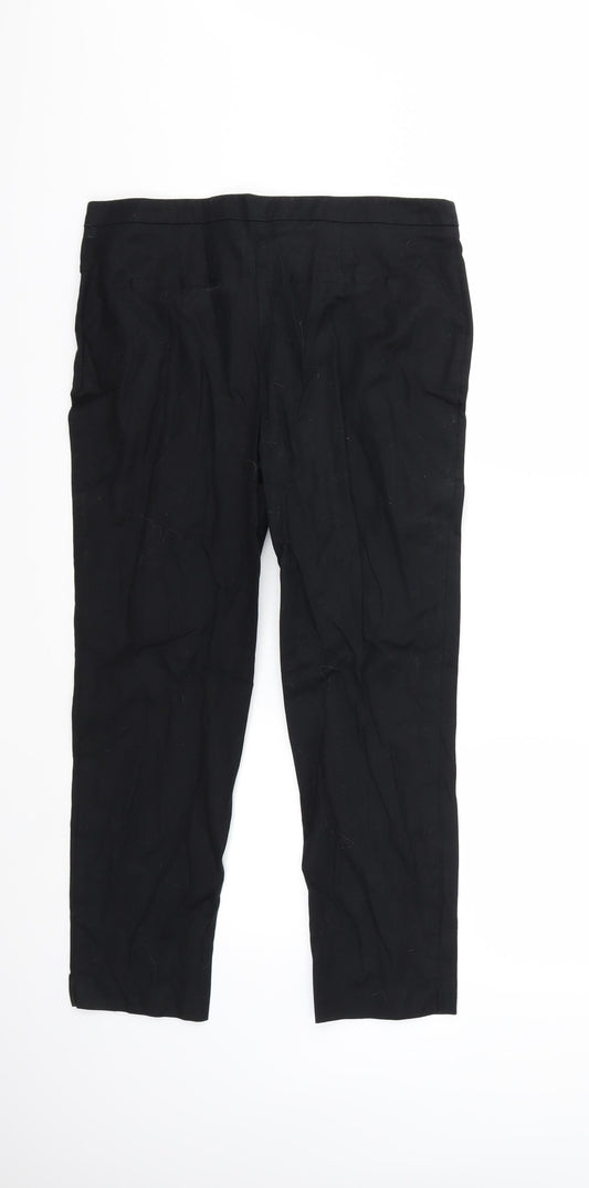 NEXT Womens Black   Trousers  Size 12 L25 in
