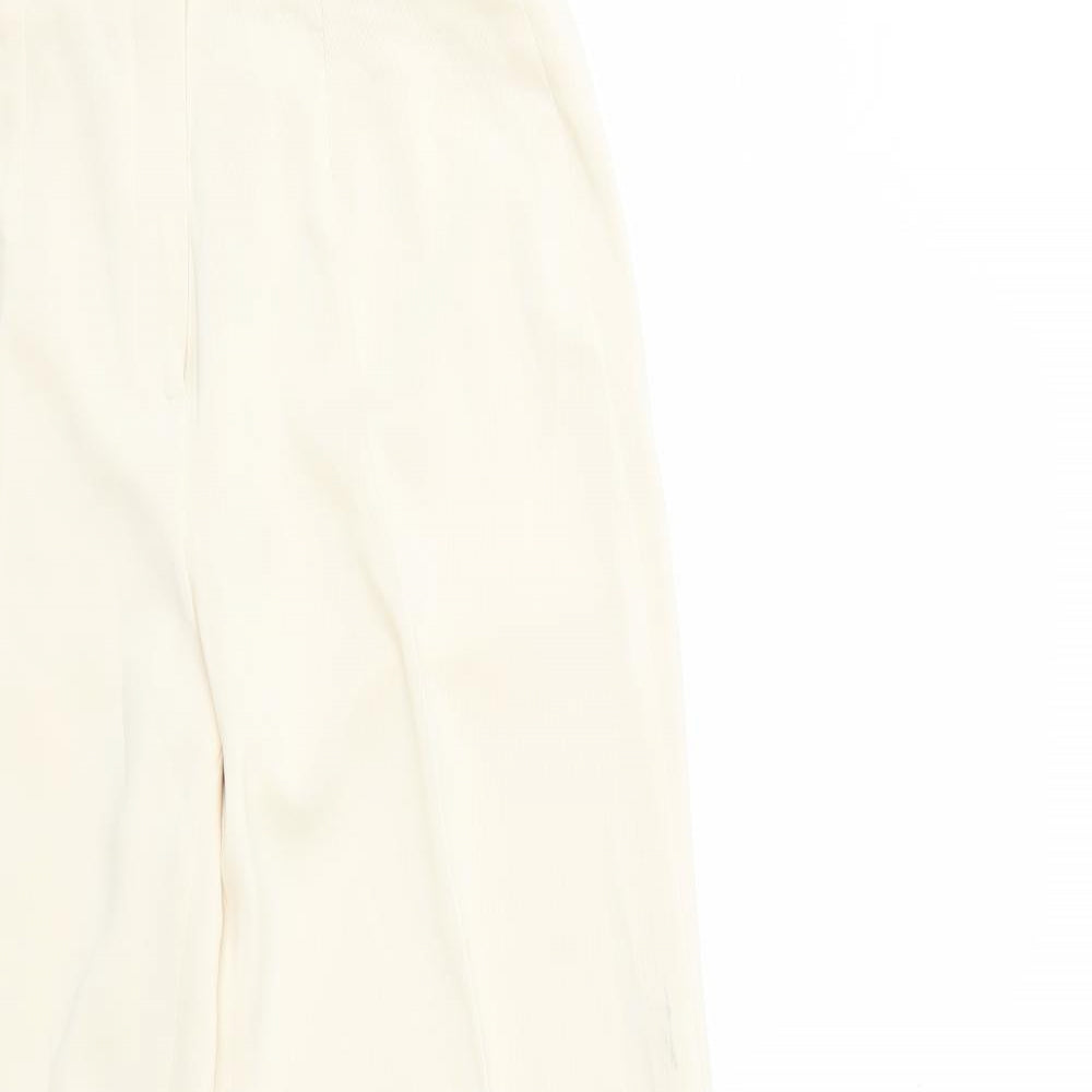 Womens UK Size 14 Preworn Regular Fit  Ivory Trousers
