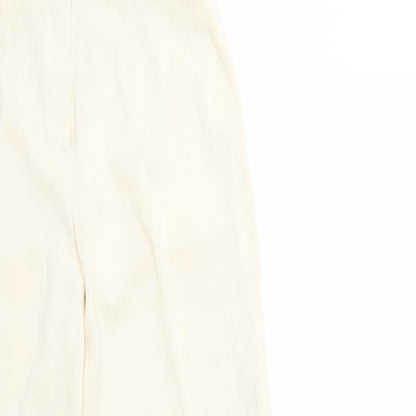 Womens UK Size 14 Preworn Regular Fit  Ivory Trousers
