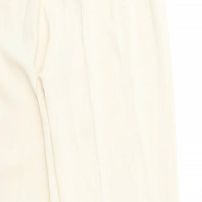 Womens UK Size 14 Preworn Regular Fit  Ivory Trousers