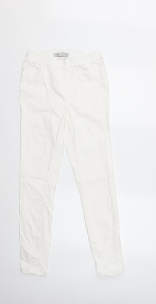 George Womens White  Denim Skinny Jeans Size 10 L28 in