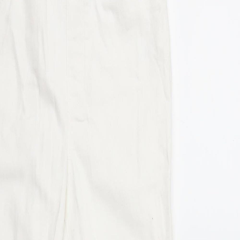 George Womens White  Denim Skinny Jeans Size 10 L28 in