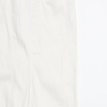 George Womens White  Denim Skinny Jeans Size 10 L28 in