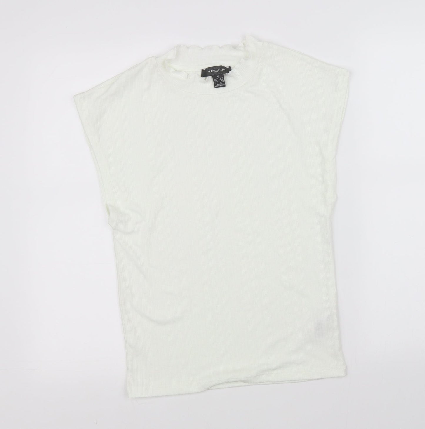 Primark Girls White   Basic T-Shirt Size S