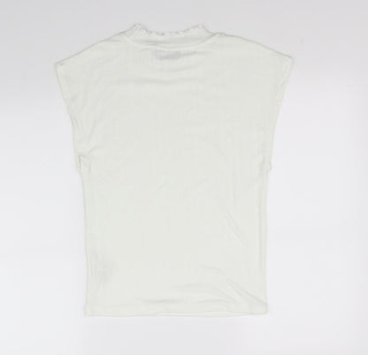 Primark Girls White   Basic T-Shirt Size S