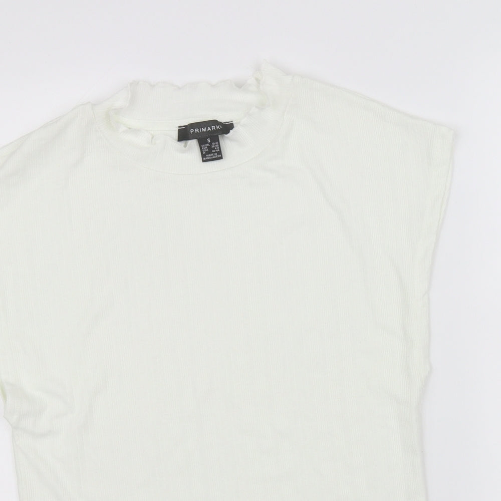 Primark Girls White   Basic T-Shirt Size S