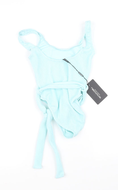 PRETTYLITTLETHING pretty littl thing Womens Blue   Basic Tank Size 8