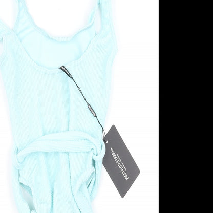 PRETTYLITTLETHING pretty littl thing Womens Blue   Basic Tank Size 8