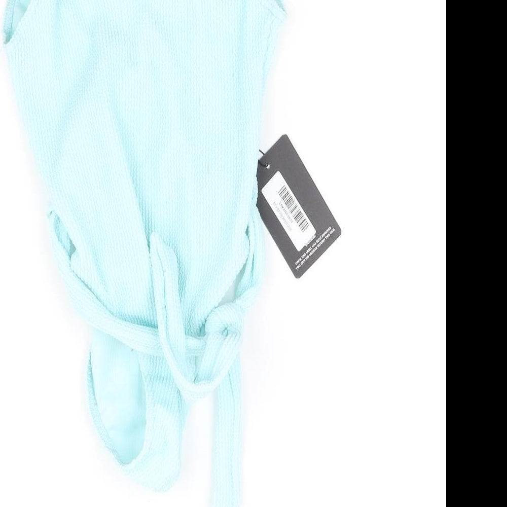 PRETTYLITTLETHING pretty littl thing Womens Blue   Basic Tank Size 8