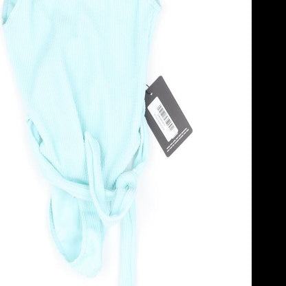 PRETTYLITTLETHING pretty littl thing Womens Blue   Basic Tank Size 8