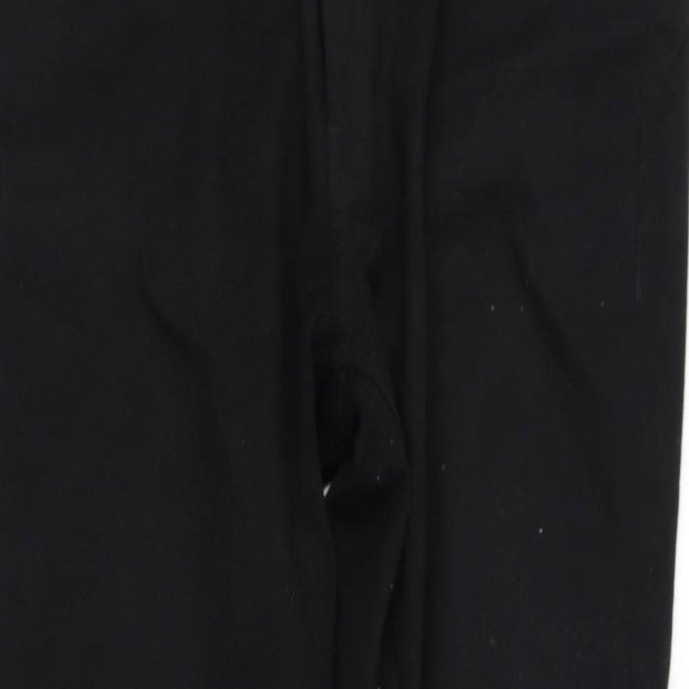 Womens UK Size L pre worn Regular Fit Straight Black Jeans
