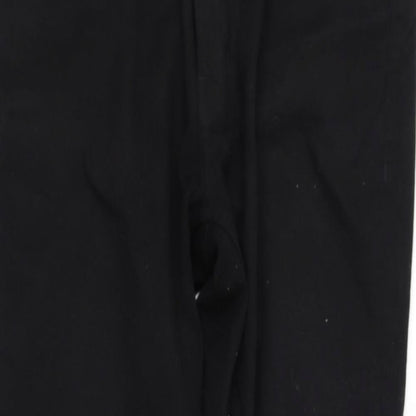 Womens UK Size L pre worn Regular Fit Straight Black Jeans
