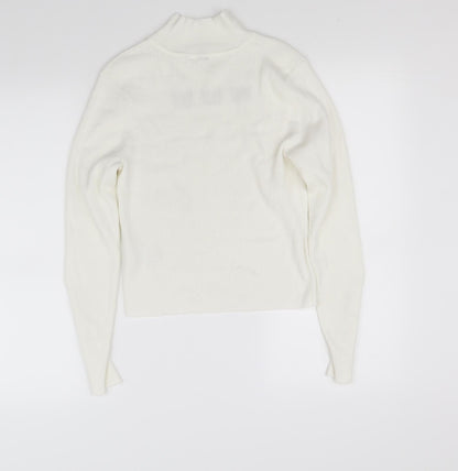 pre worn Girls White   Pullover Jumper Size L