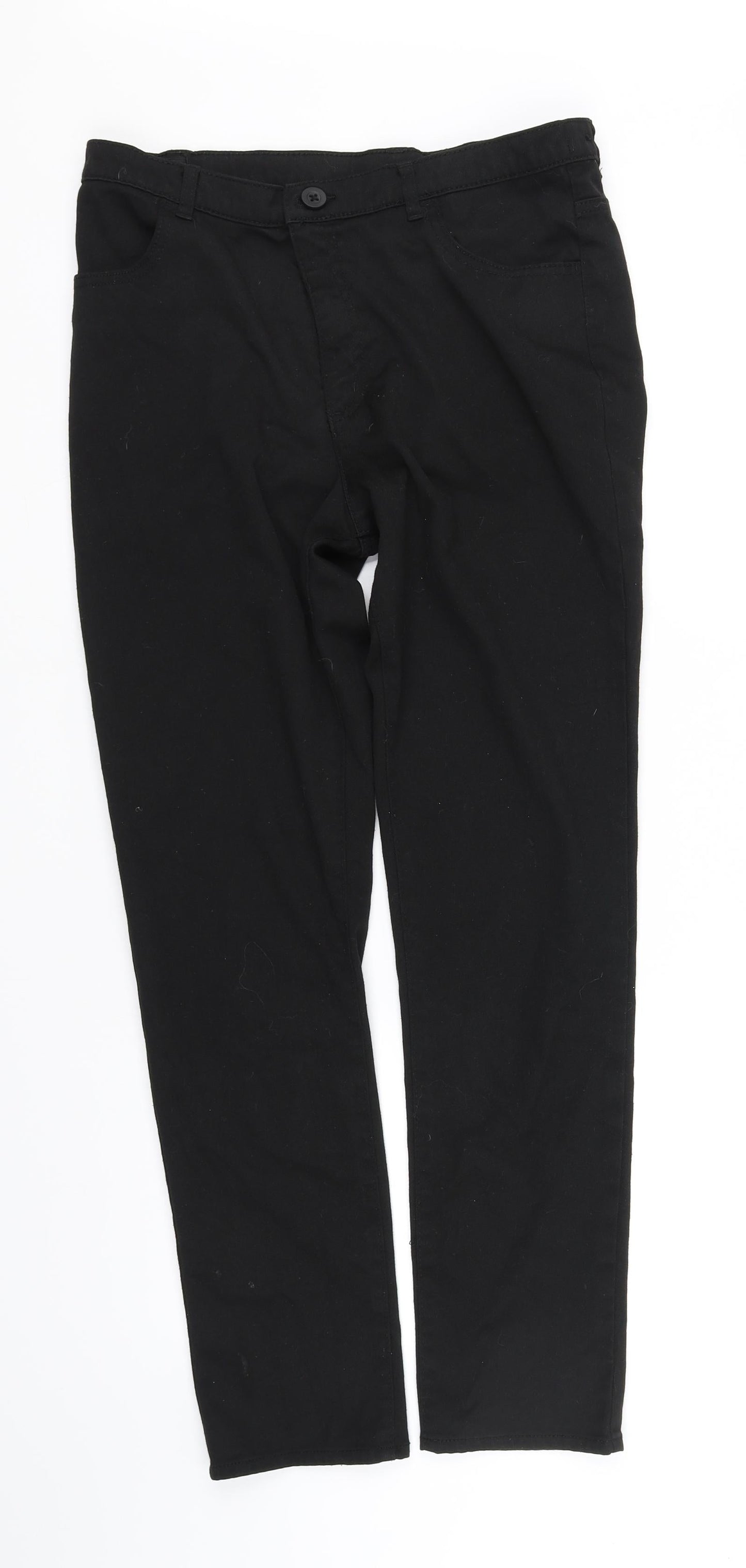 George Womens Black   Trousers  Size 8 L31 in