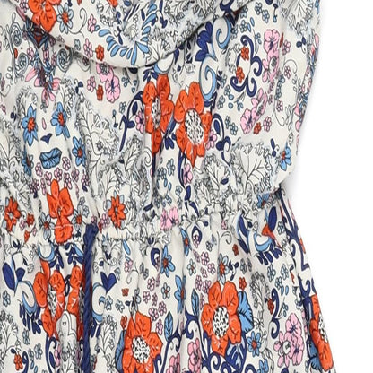 Atmosphere Womens White Geometric  Fit & Flare  Size 8