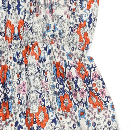 Atmosphere Womens White Geometric  Fit & Flare  Size 8