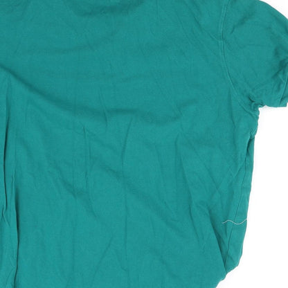 pique Mens Green Houndstooth   Polo Size XL