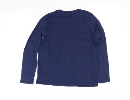 pre worn Girls Blue   Basic T-Shirt Size 11-12 Years