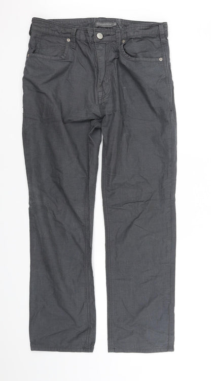 Rocha Little Rocha Womens Grey   Trousers  Size 32 in L30 in
