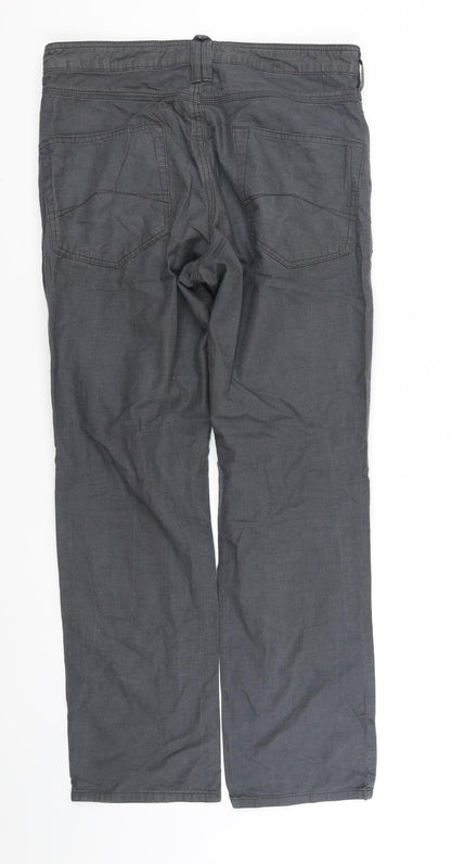 Rocha Little Rocha Womens Grey   Trousers  Size 32 in L30 in