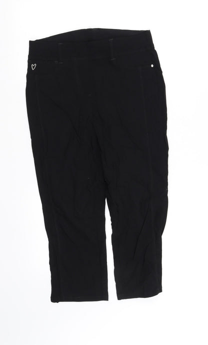 Womens UK Size 8 pre worn Regular Fit  Black Trousers