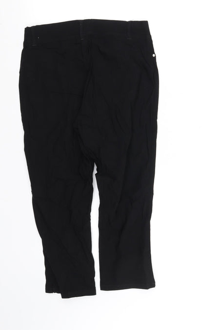Womens UK Size 8 pre worn Regular Fit  Black Trousers