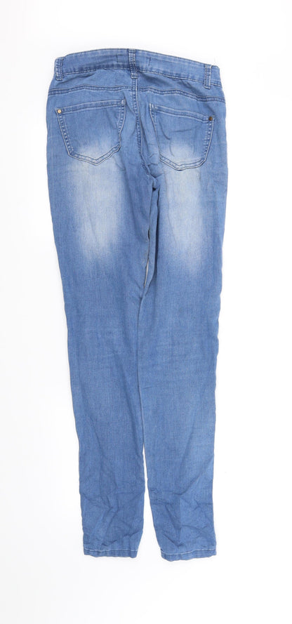 Womens UK Size 8 pre worn Regular Fit Straight Blue Jeans
