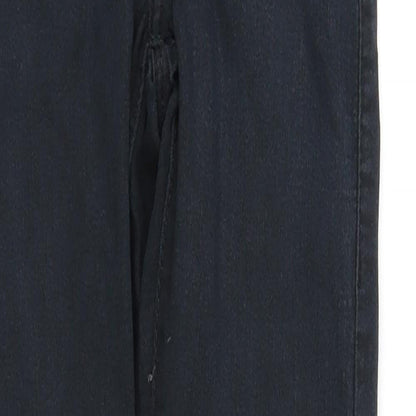 Womens UK Size S pre worn Regular Fit Straight Black Jeans
