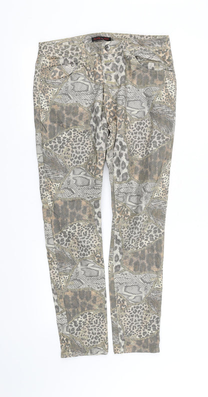 Womens UK Size 40 pre worn Regular Fit Straight Multicoloured Jeans