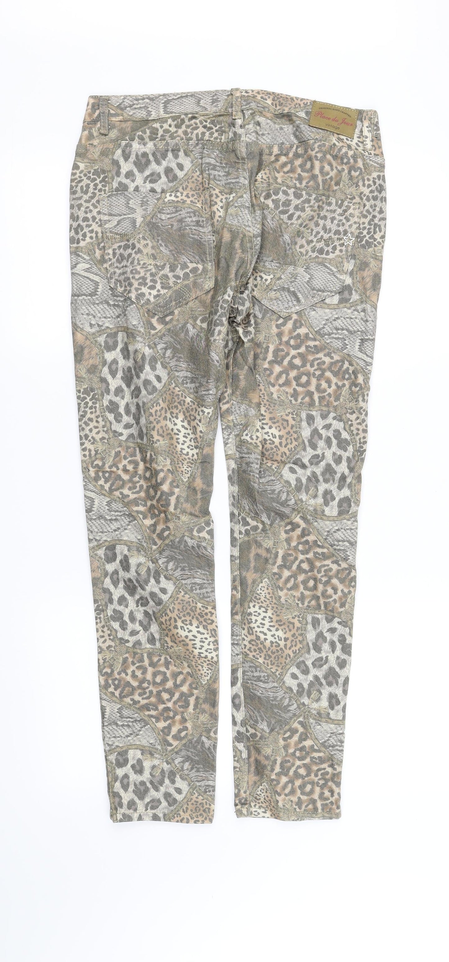 Womens UK Size 40 pre worn Regular Fit Straight Multicoloured Jeans