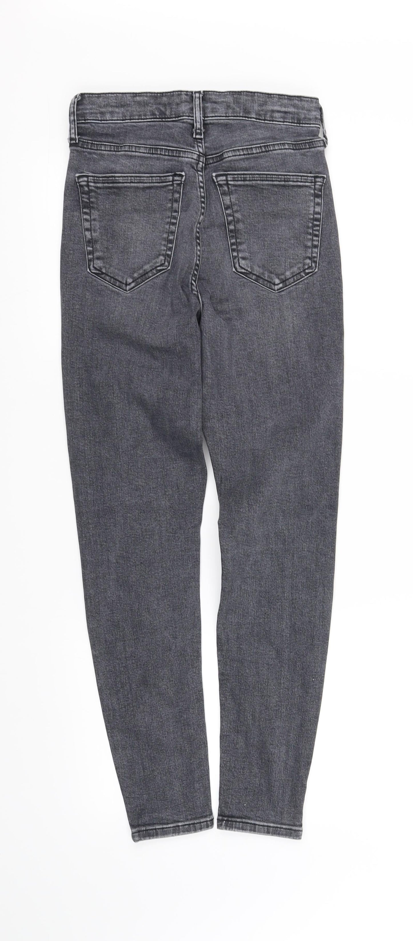 Womens UK Size 10 pre worn Regular Fit Straight Grey Jeans