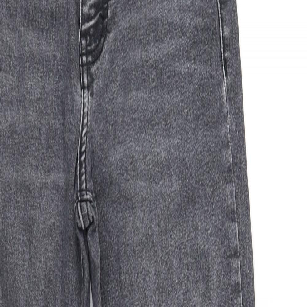 Womens UK Size 10 pre worn Regular Fit Straight Grey Jeans