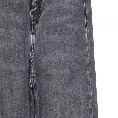 Womens UK Size 10 pre worn Regular Fit Straight Grey Jeans
