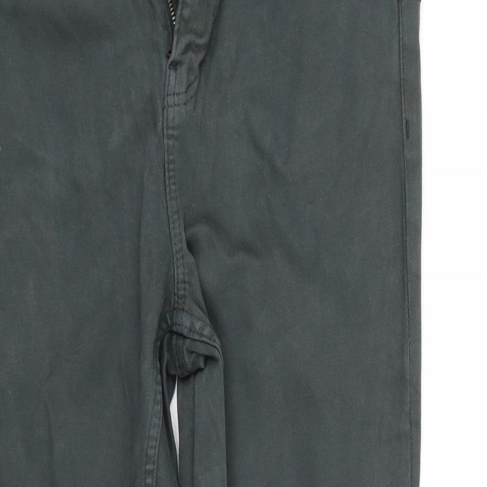 Womens UK Size 12 pre worn Regular Fit Straight Green Jeans