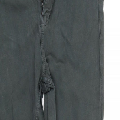 Womens UK Size 12 pre worn Regular Fit Straight Green Jeans
