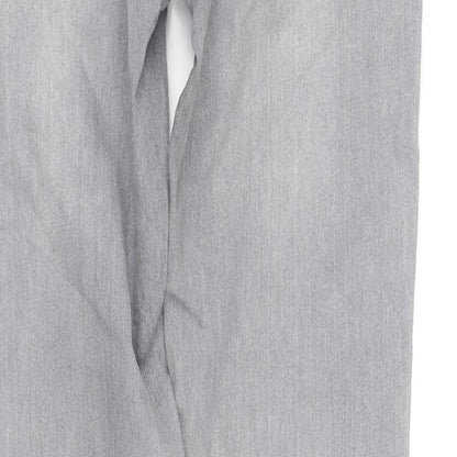 Womens UK Size S H&M Regular Fit Straight Grey Jeans