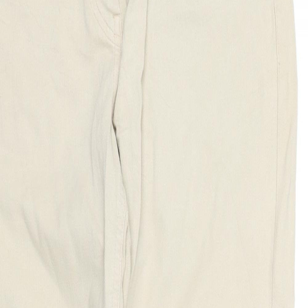 Womens UK Size 34 in pre worn Regular Fit Straight Beige Jeans