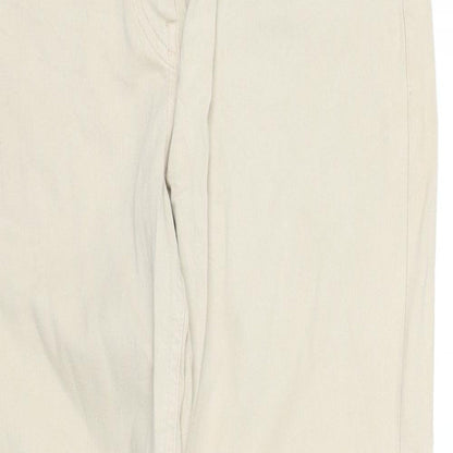 Womens UK Size 34 in pre worn Regular Fit Straight Beige Jeans