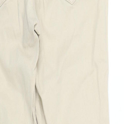 Womens UK Size 34 in pre worn Regular Fit Straight Beige Jeans