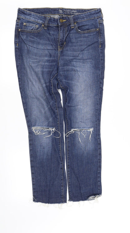 Womens UK Size 10 pre worn Regular Fit Straight Blue Jeans