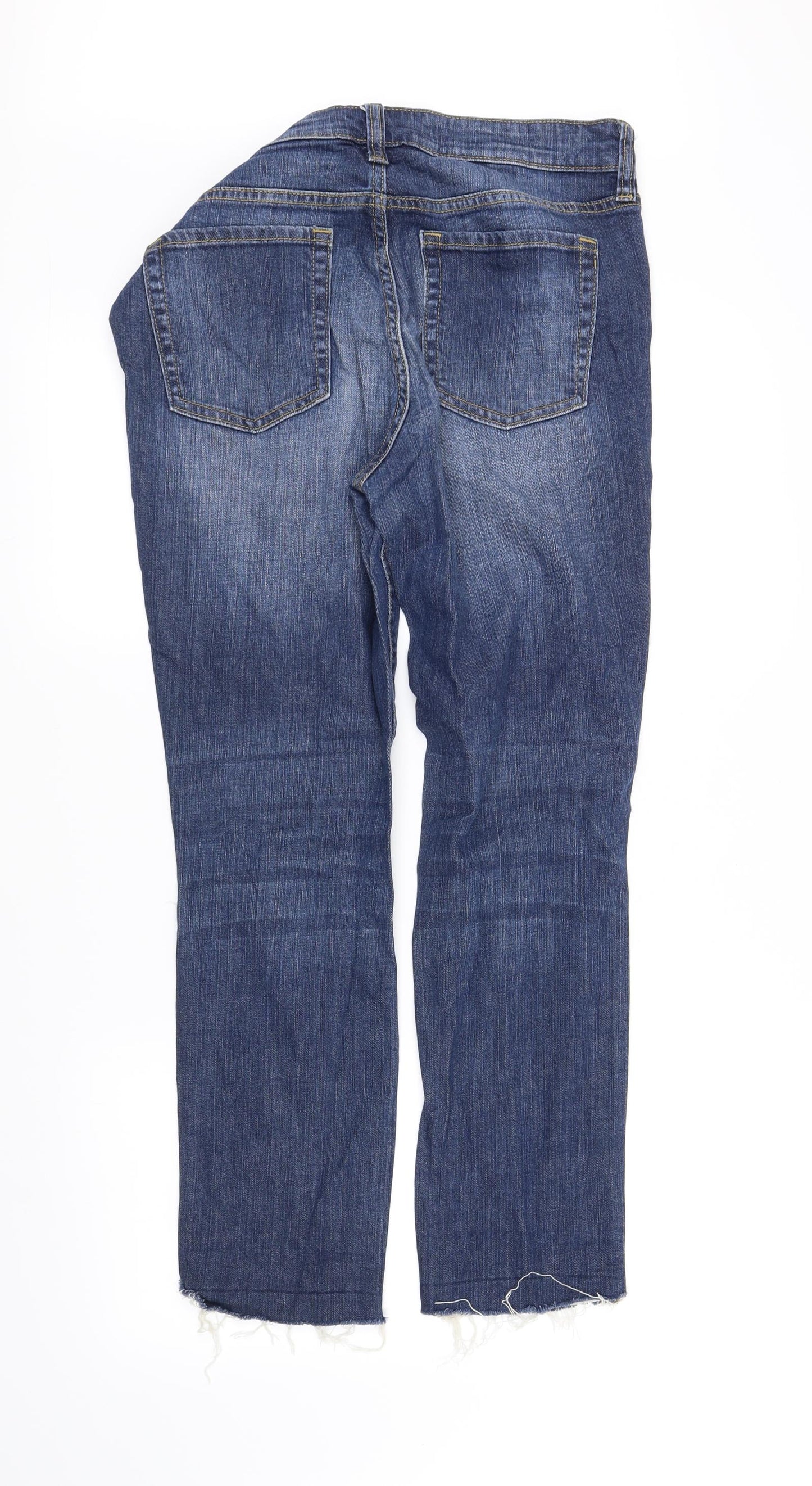 Womens UK Size 10 pre worn Regular Fit Straight Blue Jeans