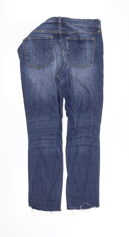 Womens UK Size 10 pre worn Regular Fit Straight Blue Jeans