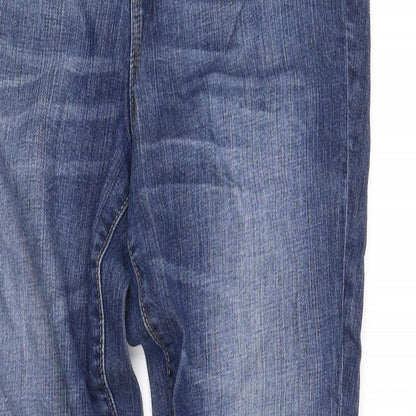 Womens UK Size 10 pre worn Regular Fit Straight Blue Jeans