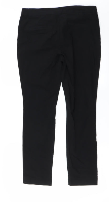 Womens UK Size 14 Papaya Regular Fit  Black Trousers