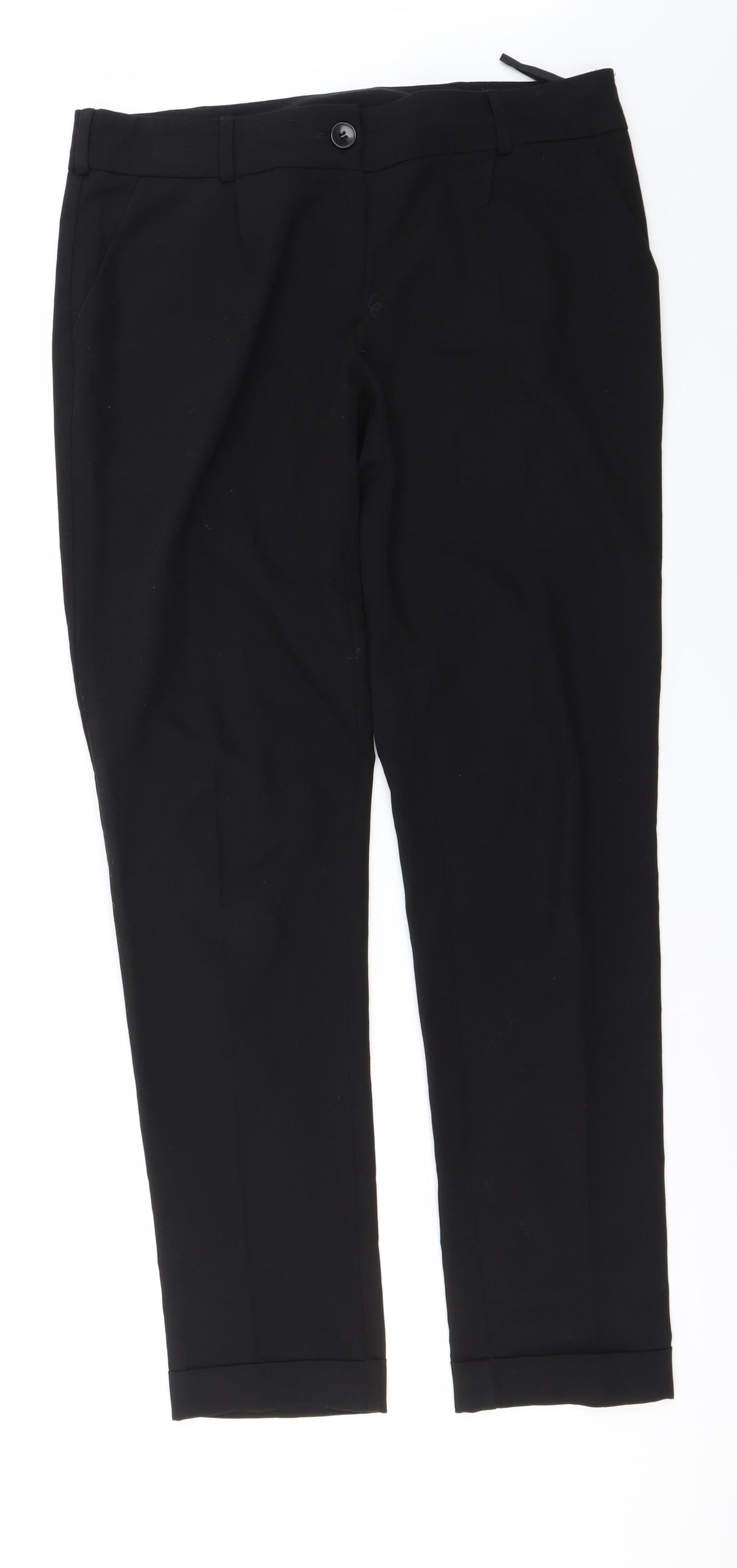 New Look Womens Black   Trousers  Size 12 L27 in