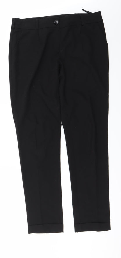 New Look Womens Black   Trousers  Size 12 L27 in