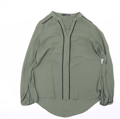 Womens UK Size 10 Atmosphere Green Basic Blouse