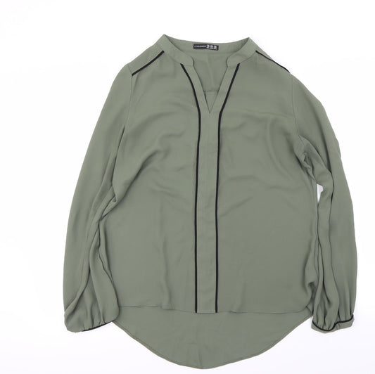 Womens UK Size 10 Atmosphere Green Basic Blouse
